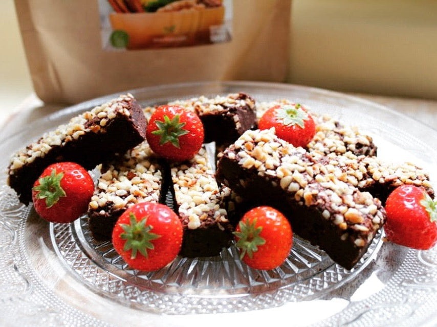 Chocolade proteïne brownies met whey, recept