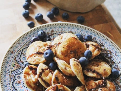 Ekopura Proteine poffertjes met fruit – recept