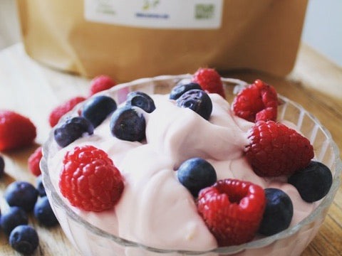 Lente proteine fluff met vers fruit – recept