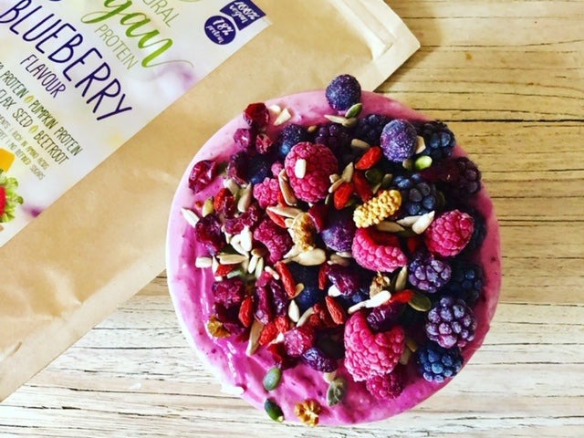 Vegan frambozen smoothie bowl – recept