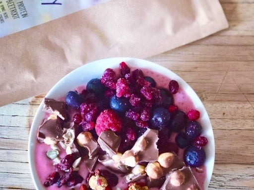 Granaatappel, blueberry smoothie bowl – recept