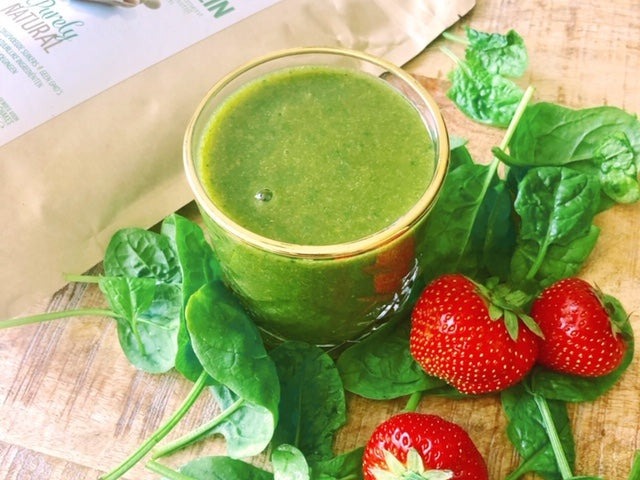 Spinazie met aardbeien en banaan smoothie – recept