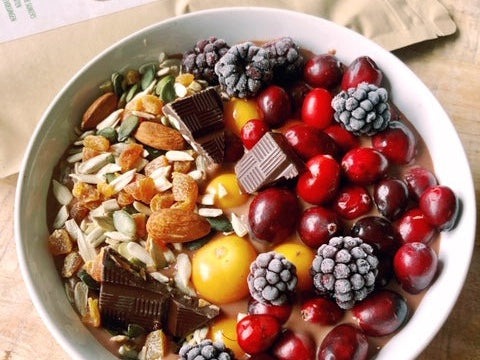Chocolade proteine smoothie bowl – recept