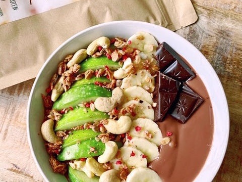 Chocolade proteïne smoothie bowl – recept