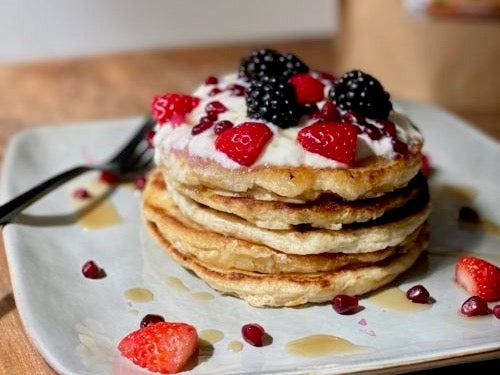 Fluffy Vegan Protein Pannenkoeken – recept