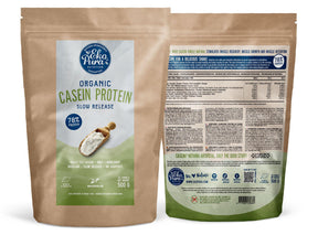 Ekopura organic casein pack shot front back