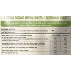 Nährwerte von Ekopura Matcha Pulver Bio