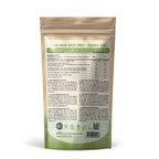 Ekopura Matcha Pulver Bio, Rückseite mit Nährwerten, Zutaten und Verwendung