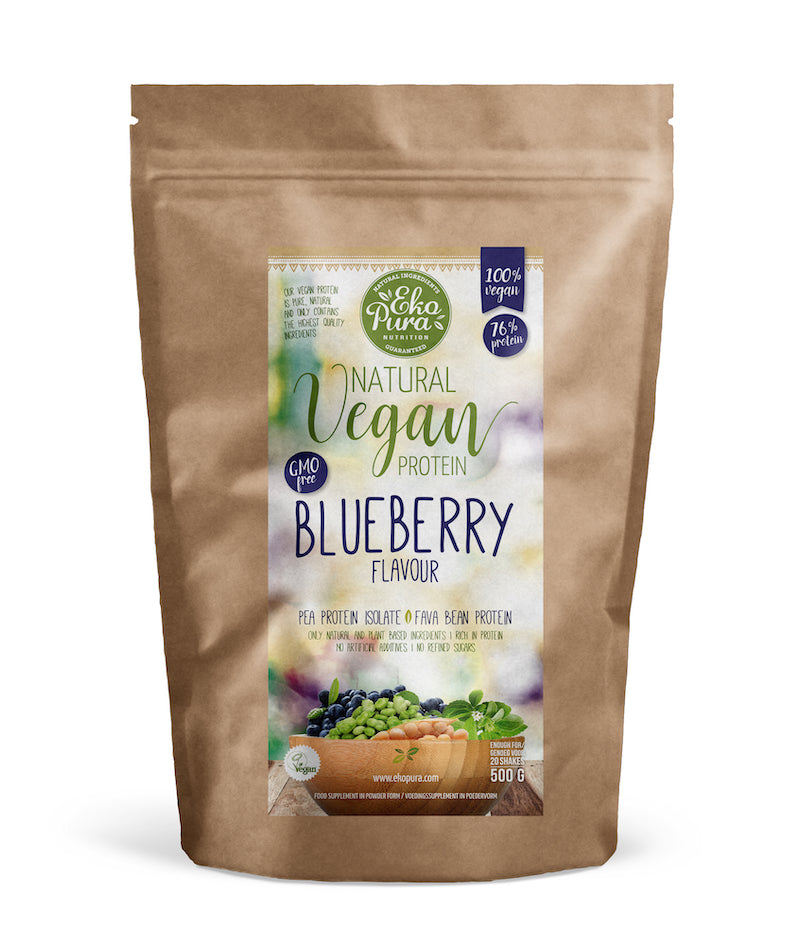 Pouch Ekopura vegan protein blueberry uk