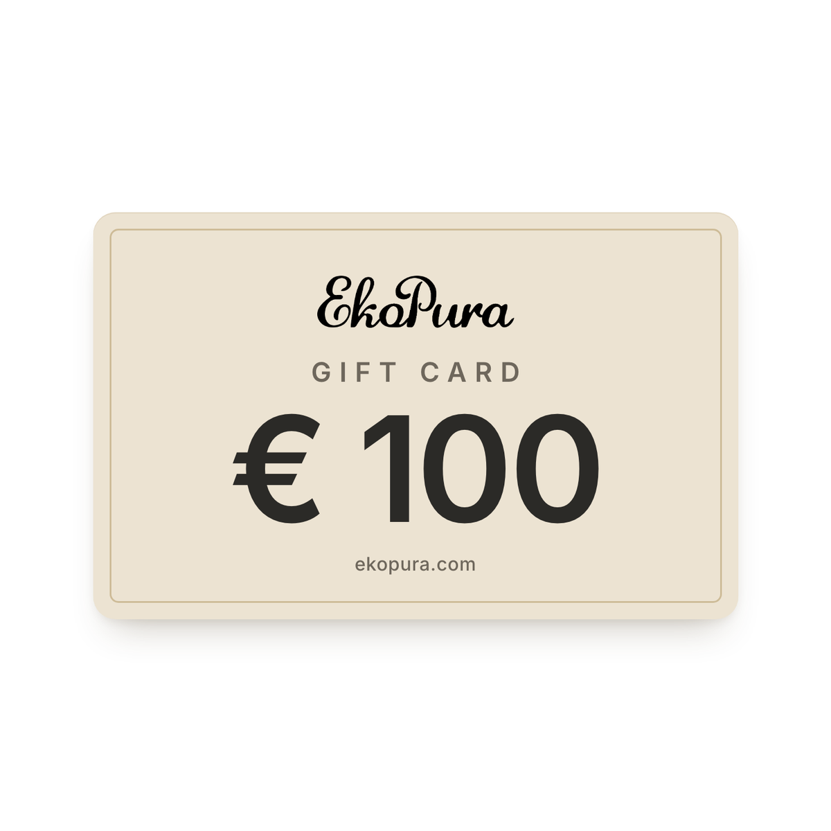 Gift Card Ekopura de 100 €
