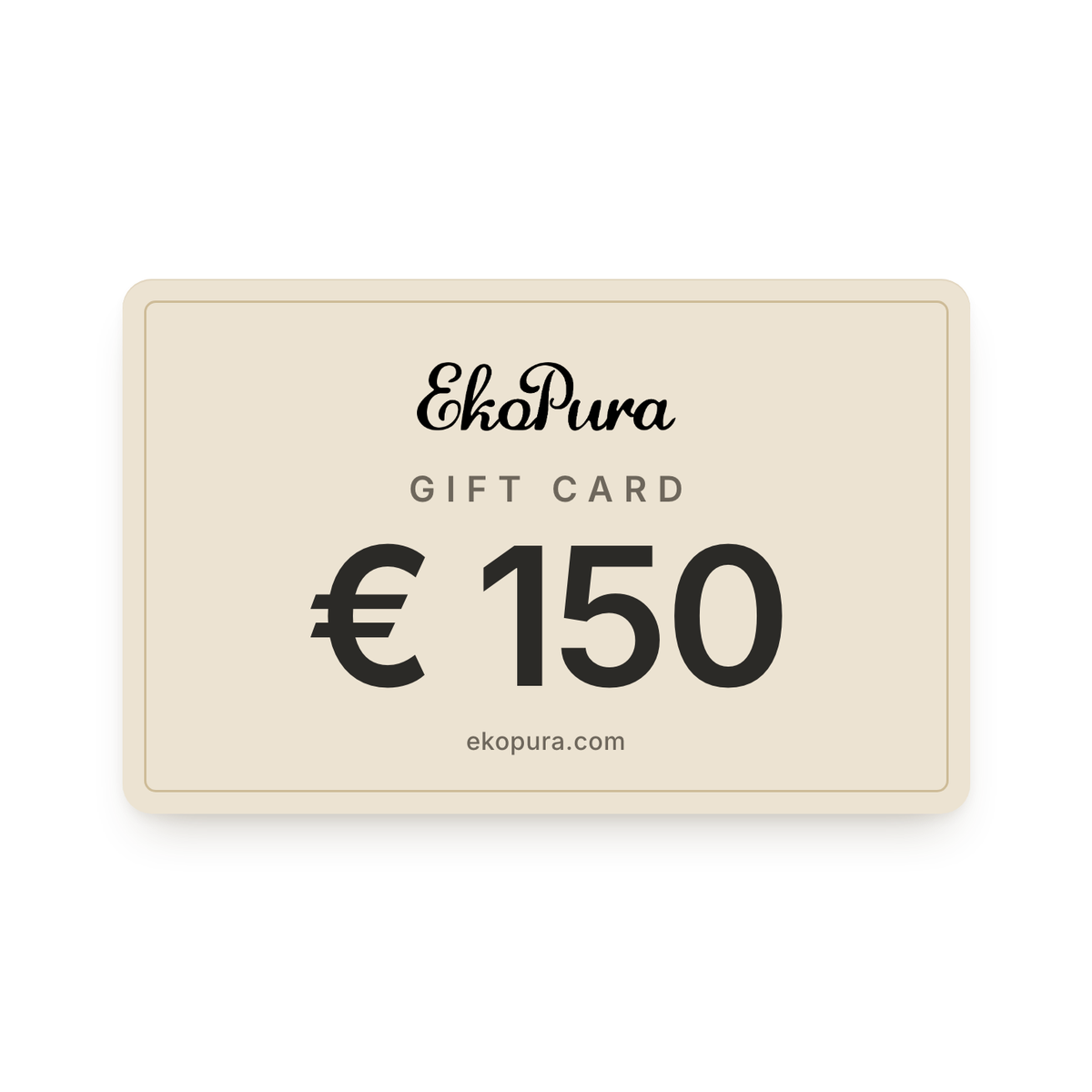 Gift Card Ekopura de 150 €