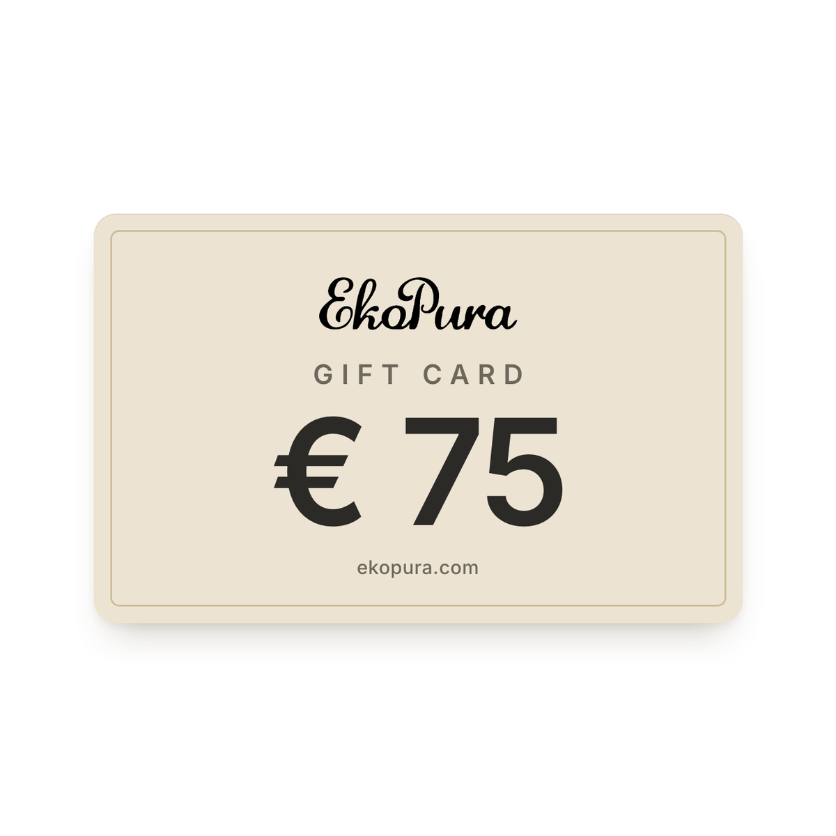 Gift Card Ekopura de 75 €