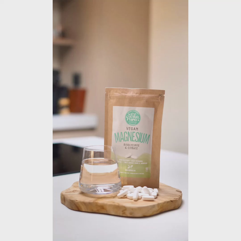 Magnesium bisglycinaat en citraat tabletten nemen met water