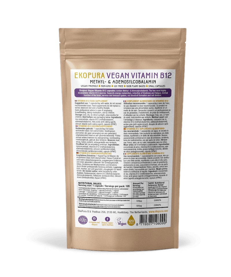 Packshot Ekopura Vegan Vitamin B12 AK