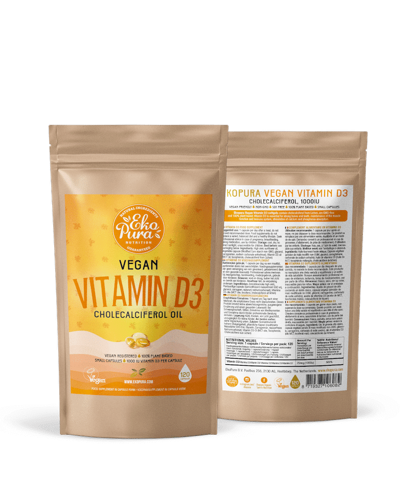 Packshot Vegan Vitamin D3 VK + AK